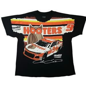NASCAR Hendrick Hooters #9 Chase Elliott Retro All Over Print T Shirt XXL